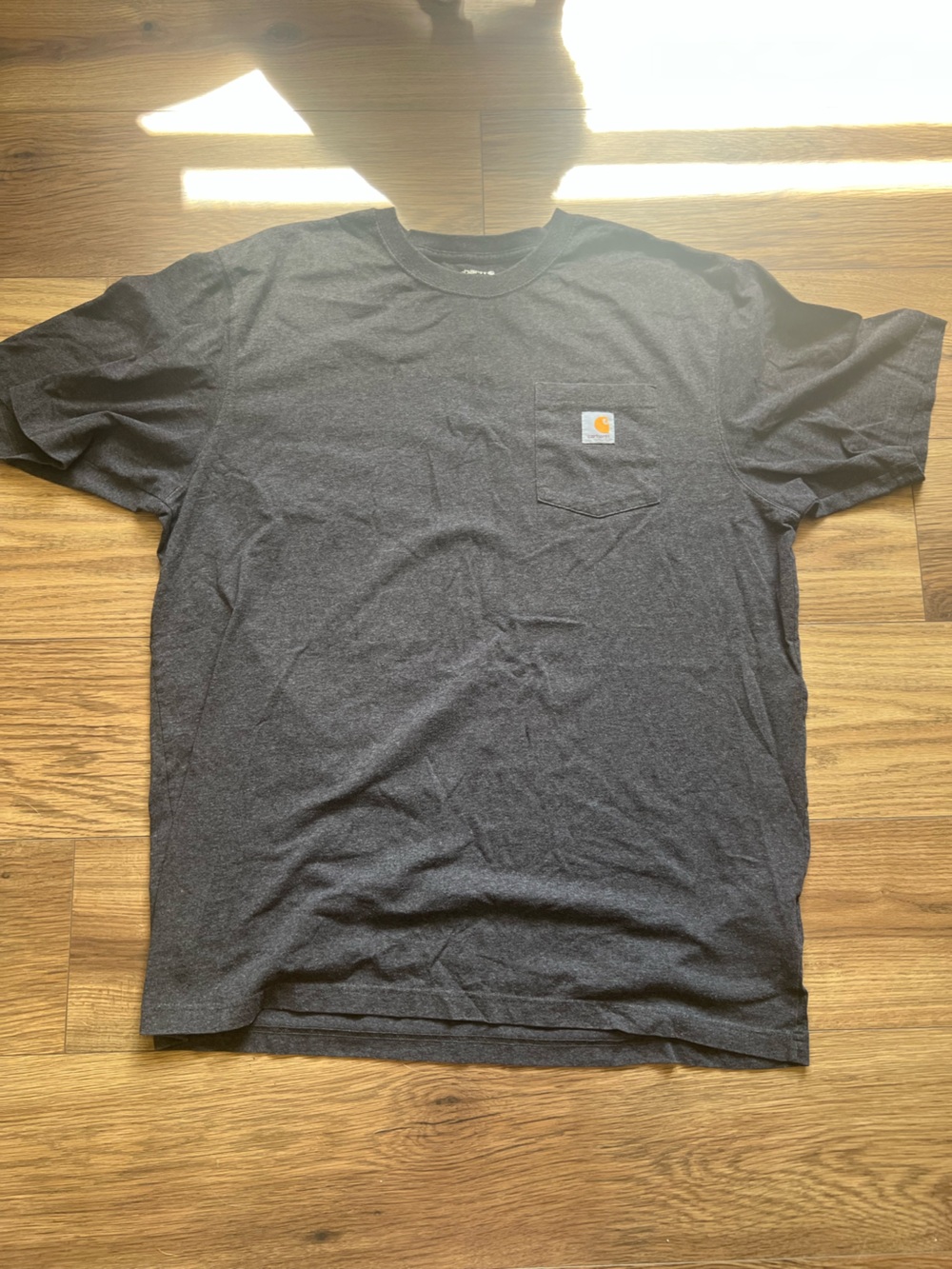 Carhartt Men's Loose Fit Heavyweight Short-Sleeve Pocket T-Shirt Charcoal XLT
